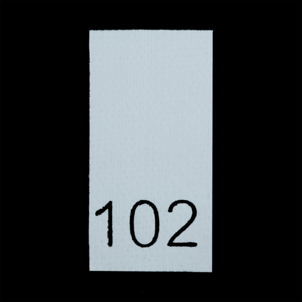 Р102ПБ 102 - размерник - белый (уп.200 шт)0