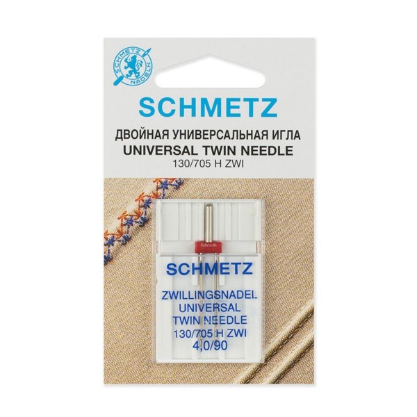 Игла SCHMETZ 130/705H ZWI NE 4,0 № 90, двойная (1шт/уп)0