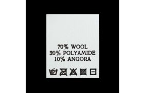 с726пб 70%wool 20%polyamide 10%angora - составник - белый ручн.стирка (уп.200 шт.) купить по цене 124.8 руб - в интернет-магазине Веллтекс | Красноярск
