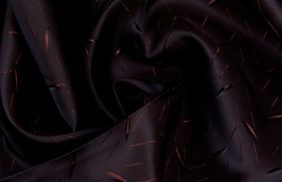 ткань подкладочная поливискоза twill, 90гр/м2, 52пэ/48вкс, 146см, коричневый жаккард зернышко/s917, купить в Красноярске.